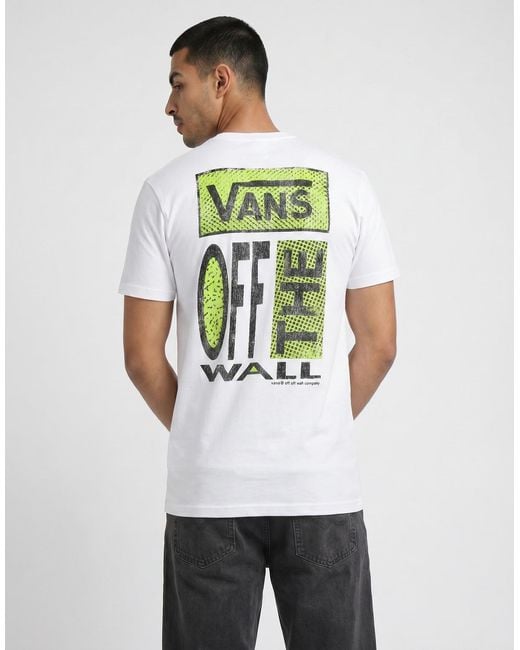 Vans White T Shirt Cut And Paste Ss Tee for men