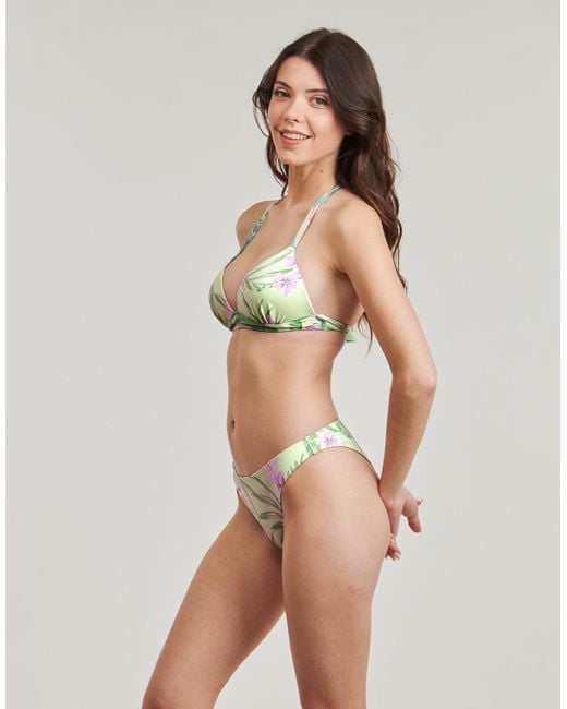 Roxy Green Bikinis Into The Sun Mold Tri Mod Set