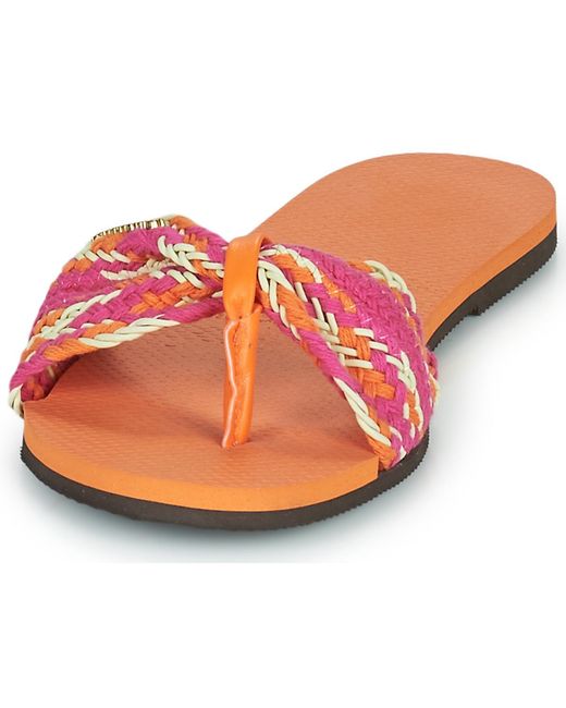Havaianas Pink You St Tropez Mesh Flip Flops / Sandals (shoes)