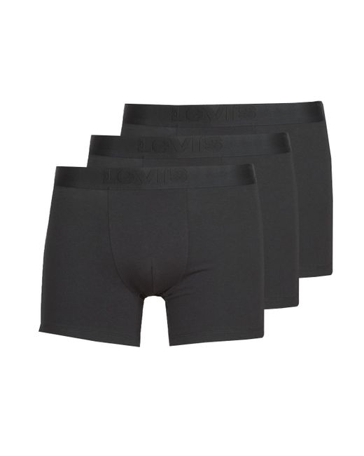 Levi's Black Prenium Brief Pack X3 Boxer Shorts for men