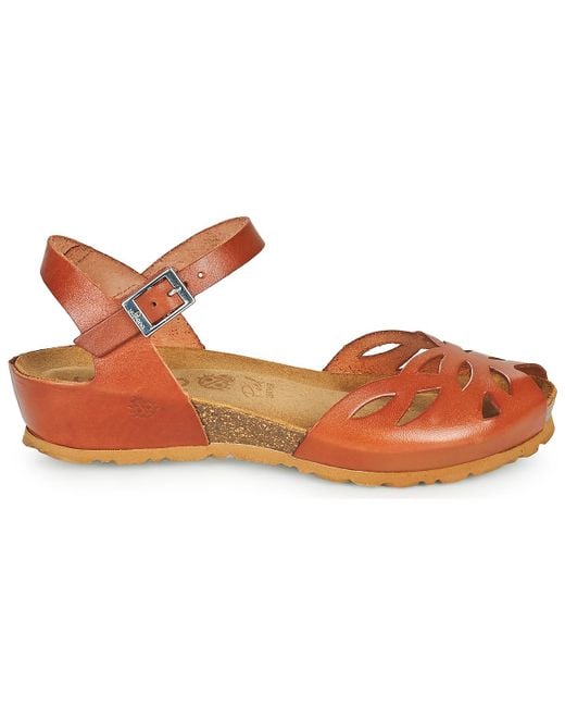 Yokono Brown Wedge Sandals Monaco