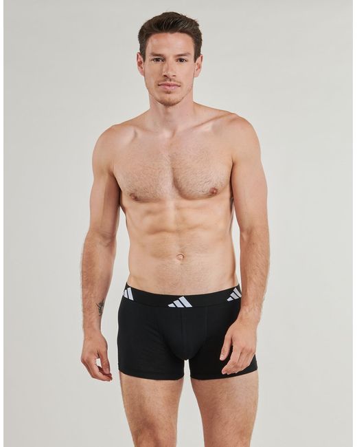Adidas Black Boxer Shorts Active Flex Cotton Pack De 3 for men