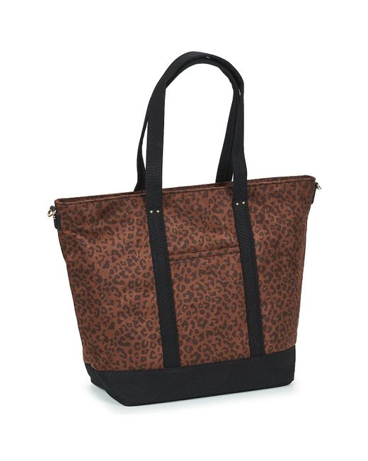 Hexagona Brown Shoulder Bag Leonie