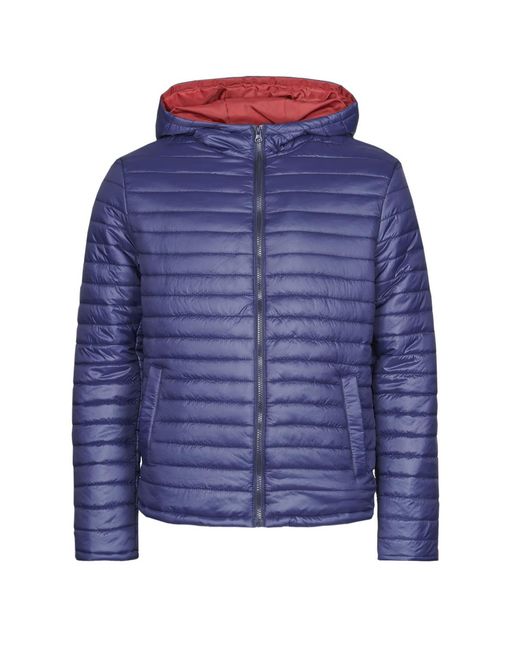 Yurban Blue Neffle Jacket for men