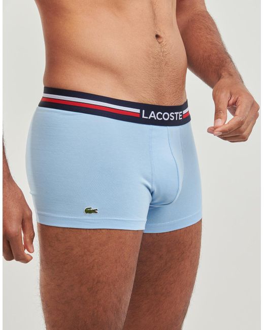 Lacoste Blue Boxer Shorts 5h3386 X3 for men