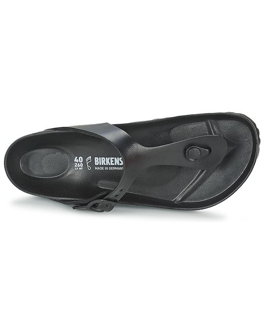 Birkenstock Black Flip Flops / Sandals (shoes) Gizeh Eva