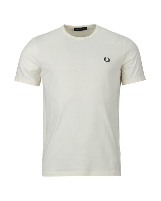 Fred Perry Gray T Shirt Ringer T-shirt for men