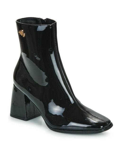 Moony Mood Black Low Ankle Boots Martine