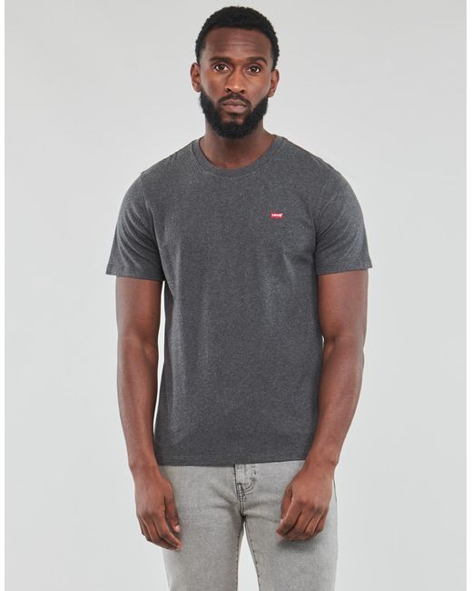 Levi's Gray T Shirt Ss Original Hm Tee for men