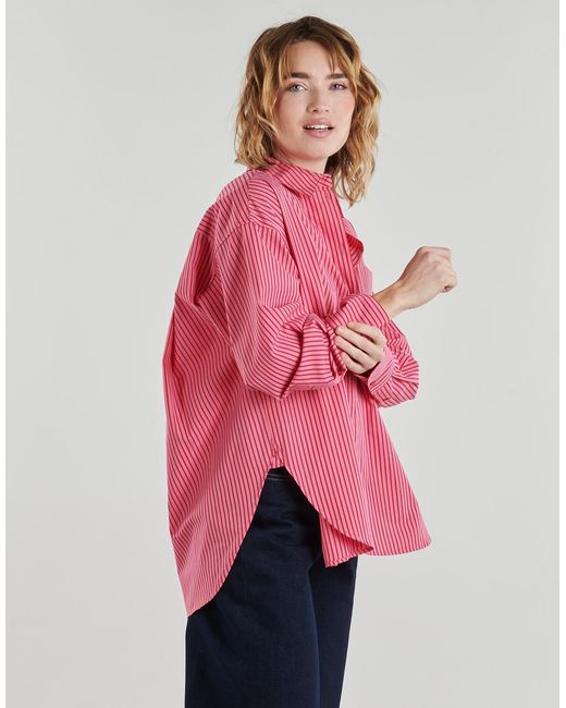 JJXX Pink Shirt Jxjamie Ls Relaxed Poplin