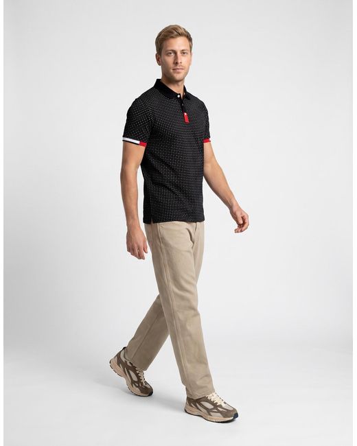 BOTD Black Polo Shirt Achird for men
