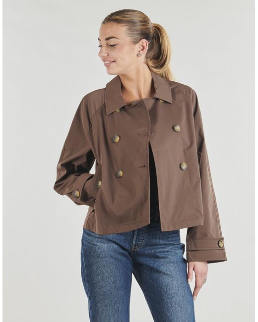ONLY Brown Trench Coat Onlapril Life Short