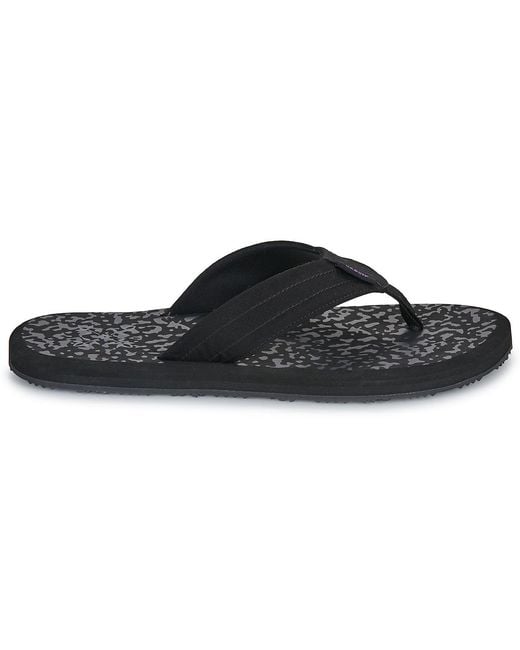 Oxbow Black Flip Flops / Sandals (shoes) S1land for men