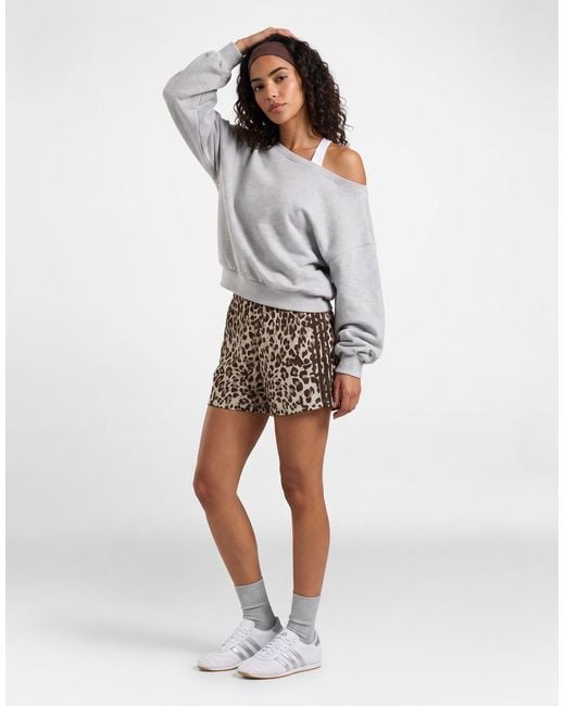 Adidas Black Shorts Seasonal Essentials Animal Print Shorts