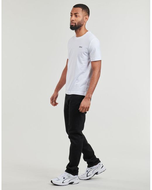 Esprit White T Shirt Sus F Aw Cn Ss for men