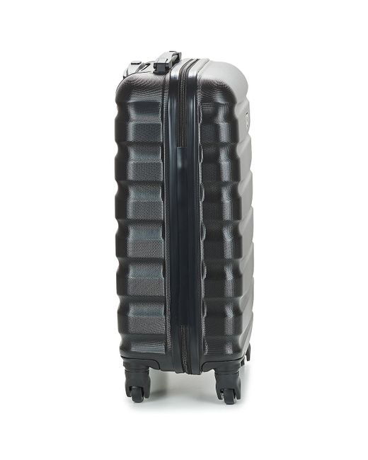 David Jones Black Hard Suitcase Chauvettini 34l Cabin