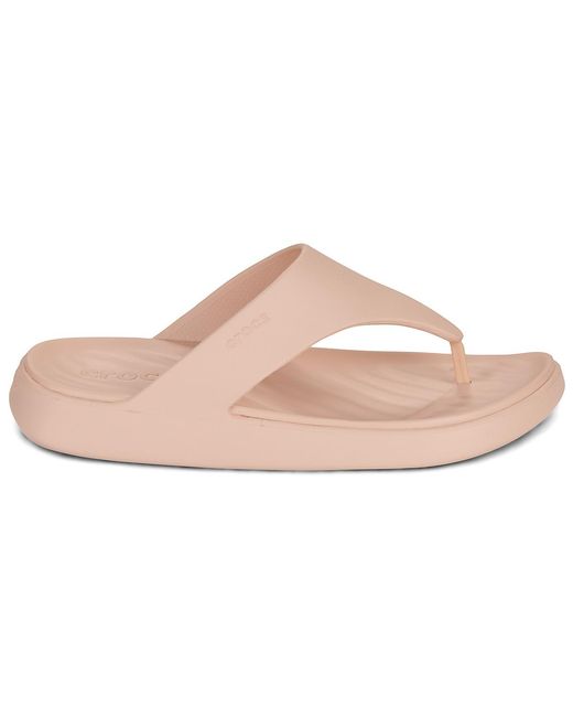 CROCSTM Pink Flip Flops / Sandals (shoes) Getaway Triangle Flip