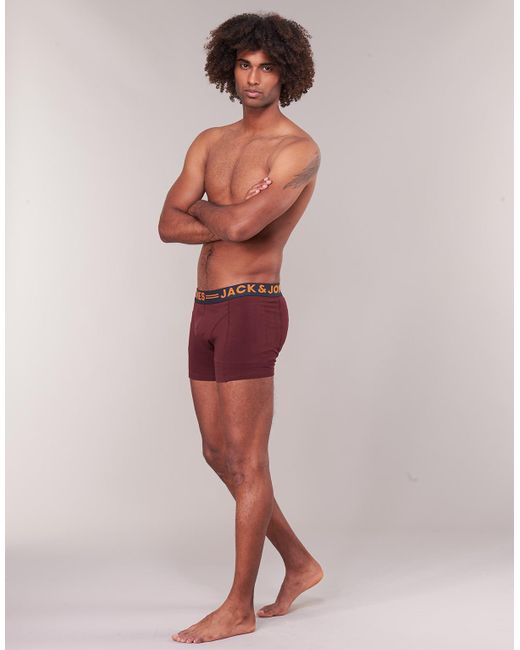 Jack & Jones Blue Boxer Shorts Jaclichfield X 3 for men