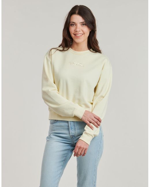 Vans Green Sweatshirts W Essential Ft Rlx Crew