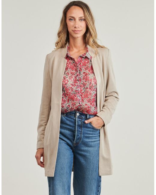 ONLY Natural Jacket Onlsoho-mavi Life Faux S Coatigan