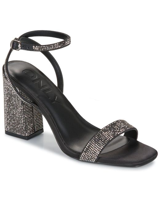 ONLY Black Heeled Sandals Onlalyx-28 Bling Heeled Sandal