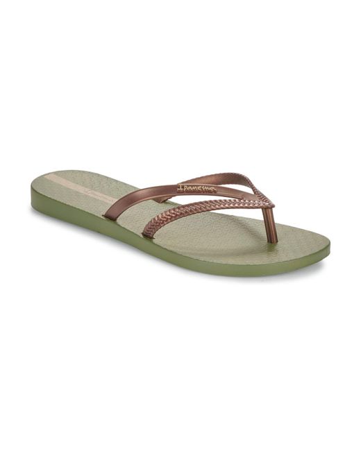 Ipanema Green Flip Flops / Sandals (shoes) Bossa Fem