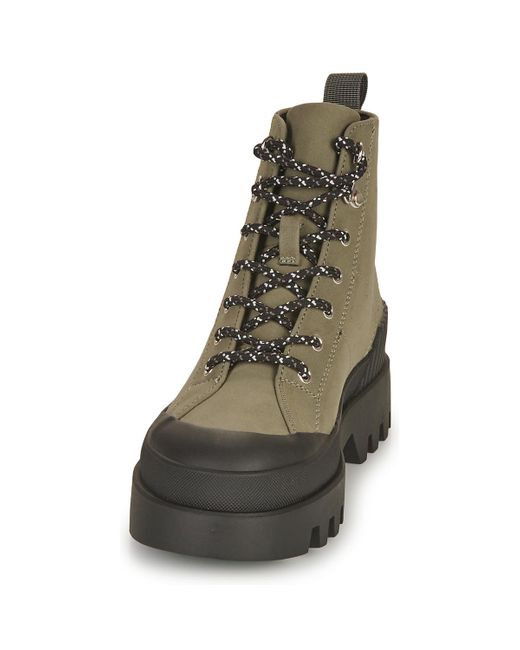 ONLY Green Mid Boots Onlbuzz-1 Pu Hiking Boot