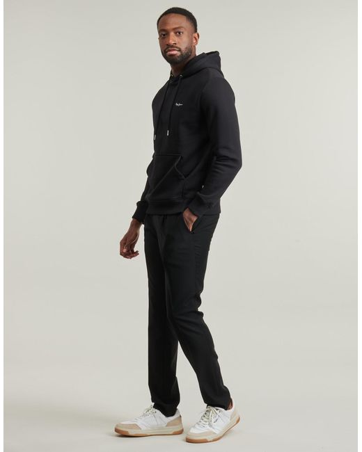 Pepe Jeans Black Hoodies Griffin Hoodie for men
