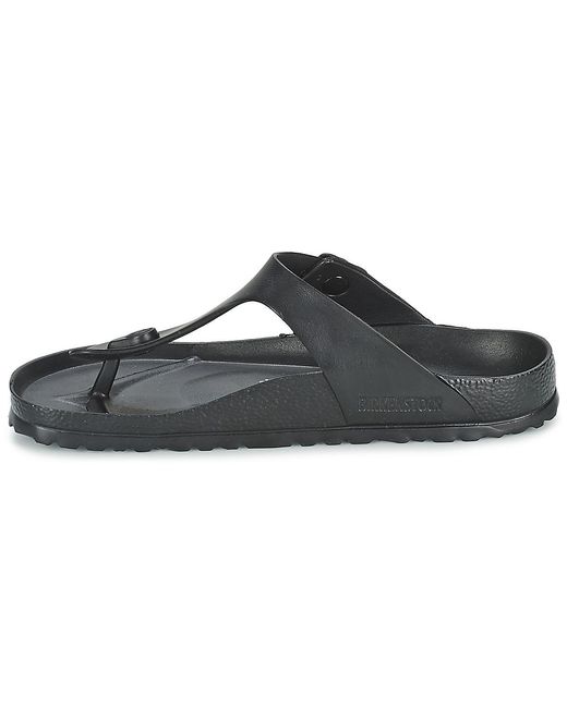 Birkenstock Black Flip Flops / Sandals (shoes) Gizeh Eva