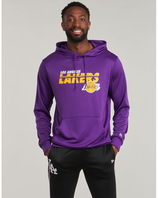 KTZ Purple Hoodies Nba Essentials Hoodie Los Angeles Lakers for men