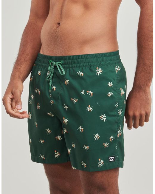 Billabong Green Trunks / Swim Shorts Vacay Lb for men