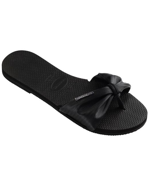 Havaianas Black Mules / Casual Shoes You St Tropez Shine Classic