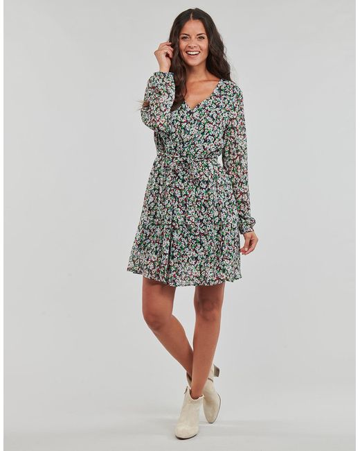 ONLY Gray Dress Onldanielle Fr L/s Lurex Dress Ptm
