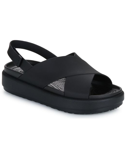 CROCSTM Black Sandals Brooklyn Luxe X-strap