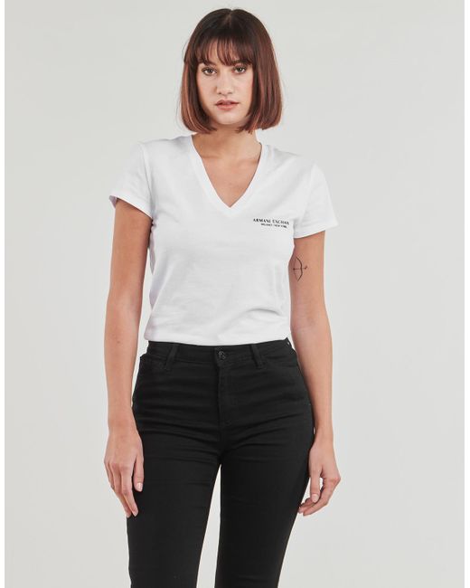 Armani Exchange White T Shirt 8nyt81
