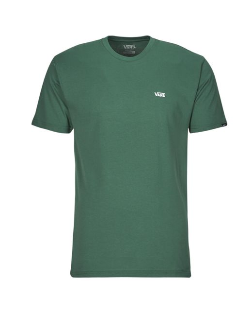 Vans Green T Shirt Left Chest Logo Tee for men