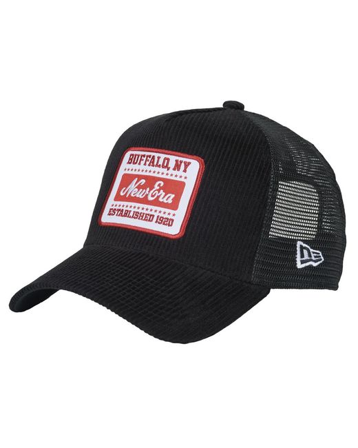 KTZ Black Cap Cord Patch Trucker