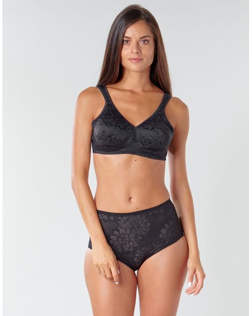 Triumph Black Elegant Cotton Triangle Bras And Bralettes