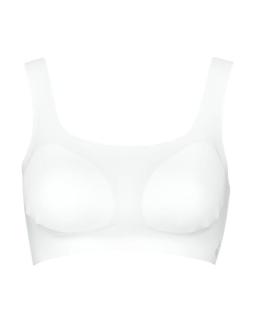 Sloggi White Sports Bras Zero Feel 2.0 Top