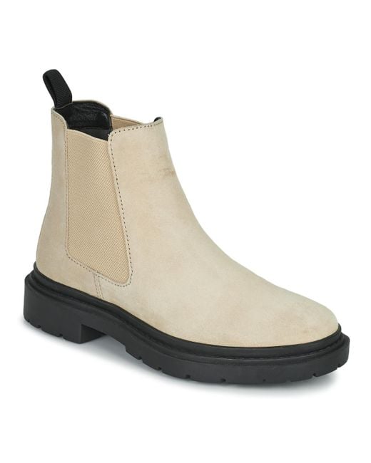 Levi's Trooper Chelsea Mid Boots in Beige (Natural) Lyst UK