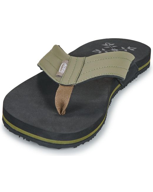 Oxbow Black Flip Flops / Sandals (shoes) Vebastian for men
