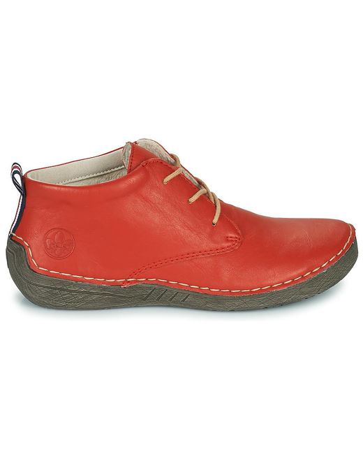 Rieker Red Mid Boots