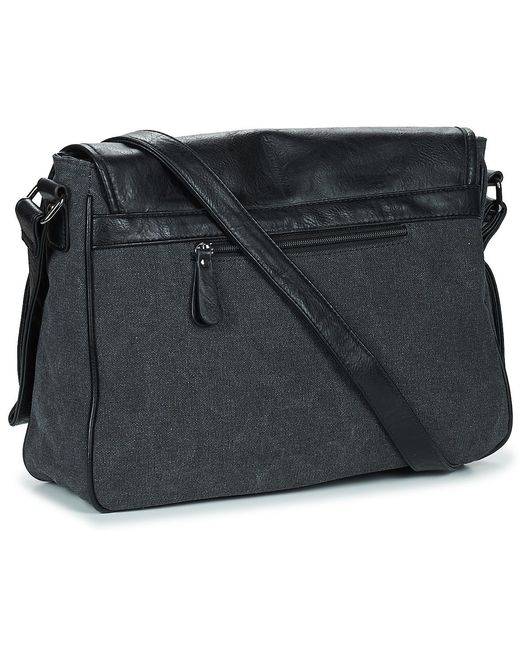 Casual Attitude Black Messenger Bag Amy for men