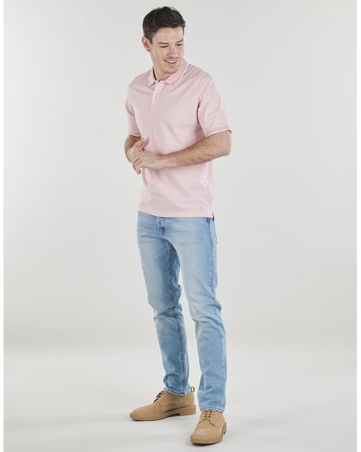 Jack & Jones Pink Polo Shirt Jprblualves Ss Polo for men