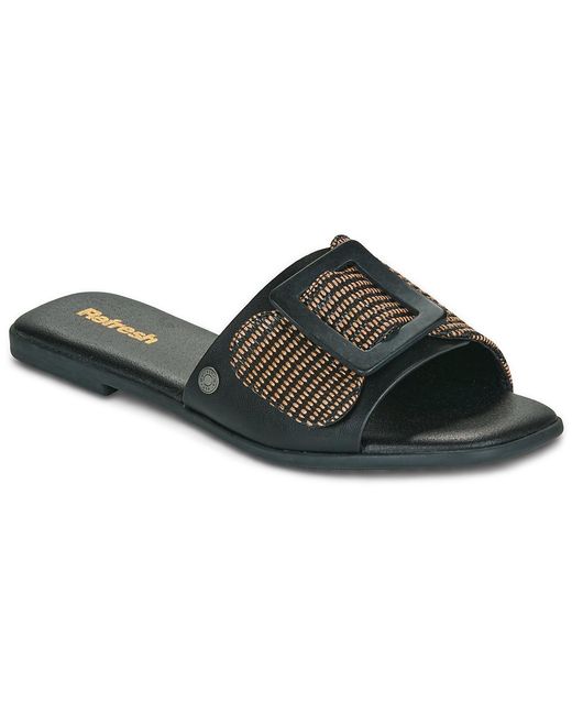 Refresh Black Mules / Casual Shoes 175029