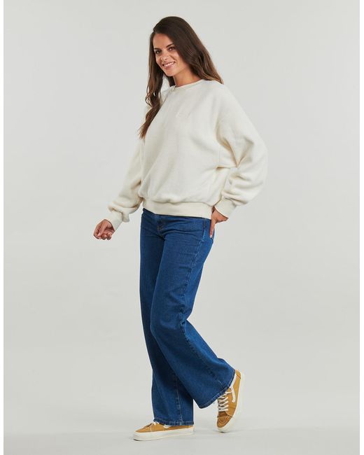 Volcom White Sweatshirts Too Doo Crew