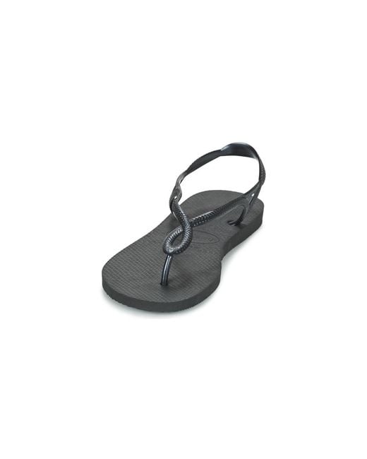 Havaianas Blue Luna Women's Flip Flops / Sandals (shoes) In Black