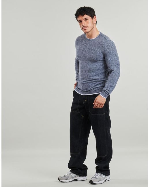 Deeluxe Blue Long Sleeve T-shirt Monan for men
