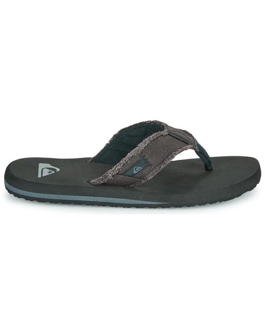 Quiksilver Black Monkey Abyss Flip Flops / Sandals (shoes) for men