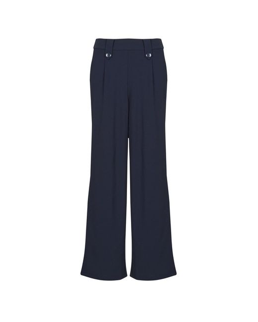 ONLY Blue Wide Leg / Harem Trousers Onlsania Button Pant Jrs